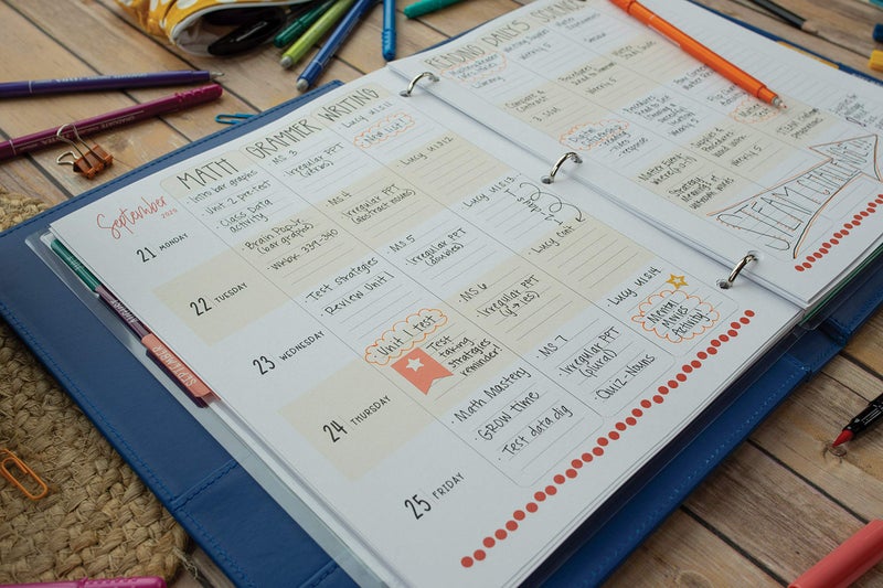 UCreate Customizable DIY Teacher Planner Kit, 8.5" x 11", 157 Pieces (P1000128) - Image 4